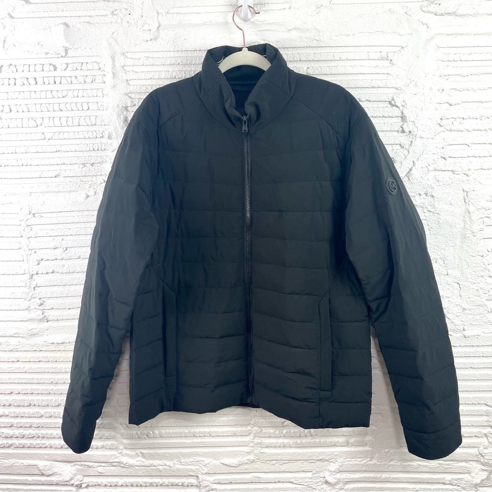 Michael Kors Black Quilted Down Puffer Jacket‎ Size Large